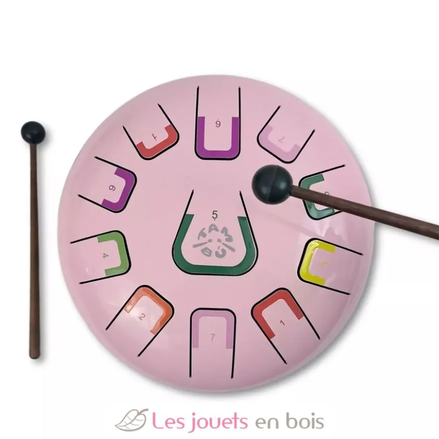 Tongue Drum 11 notes rose - Tambú