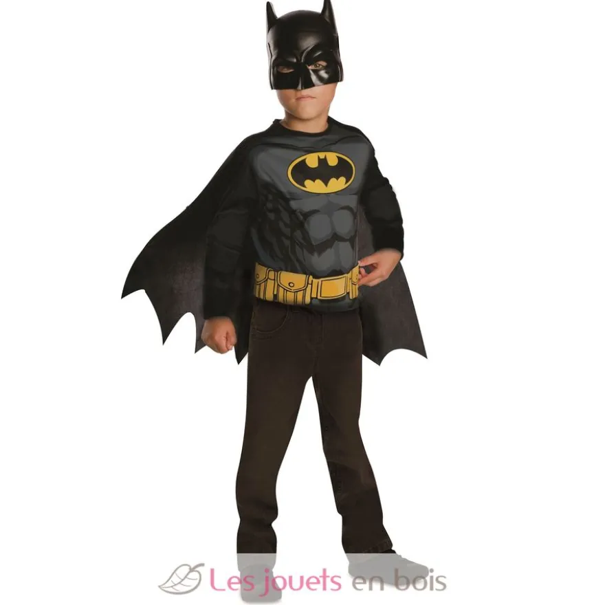 Top Batman avec masque 5-8 ans - Rubies