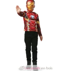 Top Iron Man avec masque 5-8 ans - Rubies