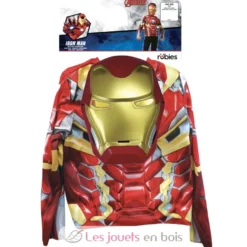 Top Iron Man avec masque 5-8 ans - Rubies