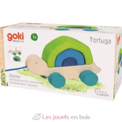 Tortuga tortue en bois à tirer - Goki