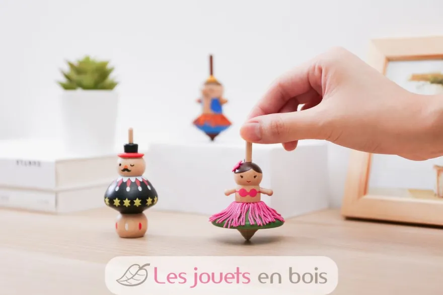 Toupie Danseuse rose - Solib