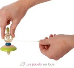 Toupie en bois avec lanceur à ficelle - Small foot