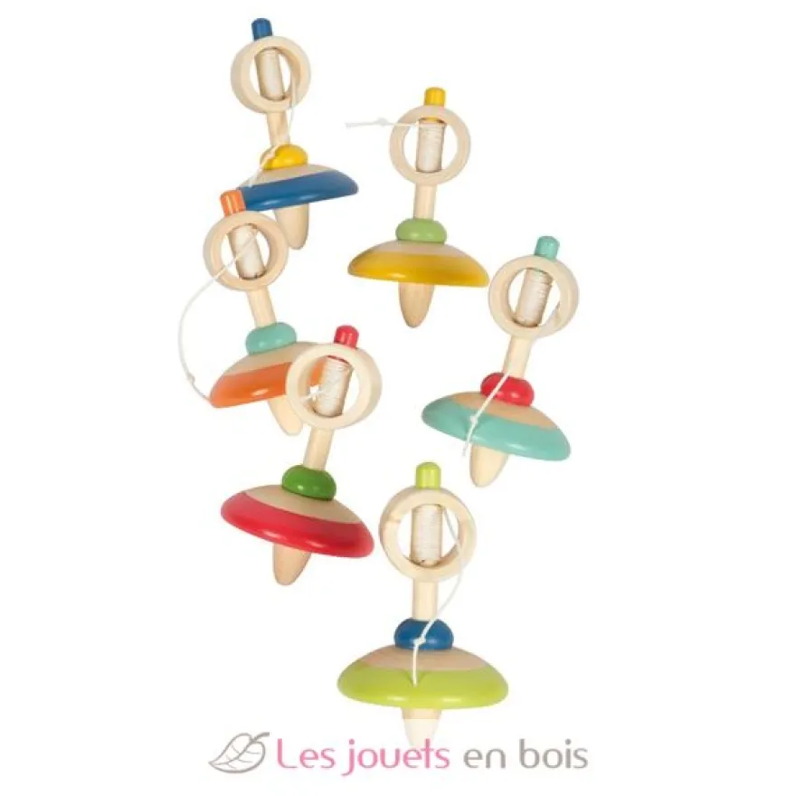 Toupie en bois avec lanceur à ficelle - Small foot