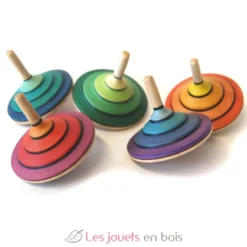 Toupie en bois Flamenco orange 58 mm - Mader