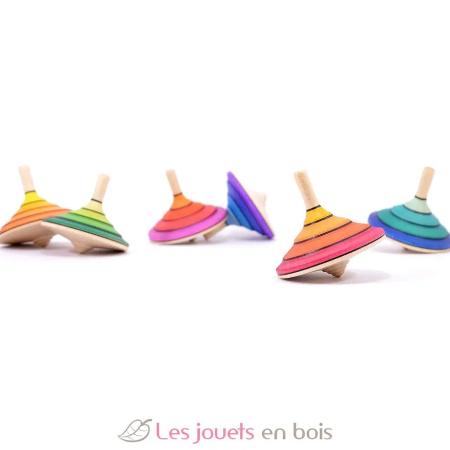Toupie en bois Flamenco rouge 58 mm - Mader