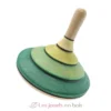Toupie en bois Flamenco verte 58 mm - Mader
