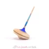 Toupie en bois Spaghetti bleue 38 mm- Mader