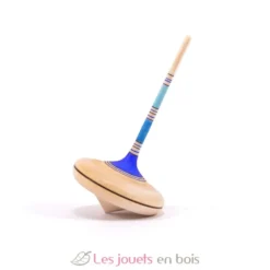Toupie en bois Spaghetti bleue 38 mm- Mader