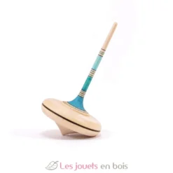 Toupie en bois Spaghetti turquoise 38 mm- Mader