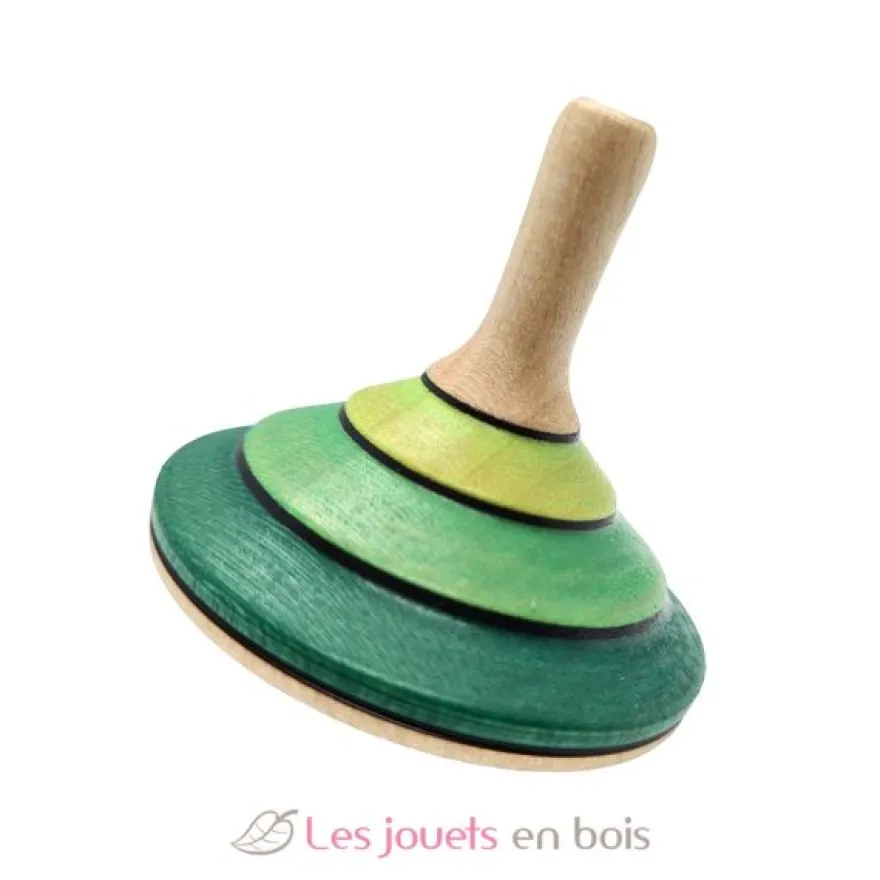 Toupie en bois Tango verte 45 mm - Mader