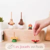 Toupie Fleur rouge - Solib