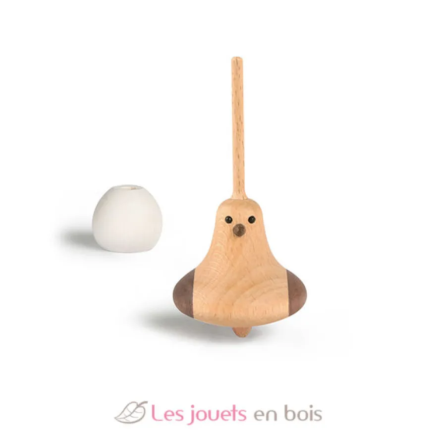 Toupie Oiseau beige - Solib