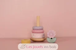 Tour d'anneaux en bois à empiler Fairy Garden - Little Dutch