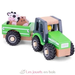 Tracteur avec remorque et animaux - New Classic Toys
