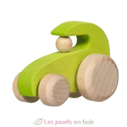 Tracteur en bois à faire rouler - Vert - Dès 1 an - Goki