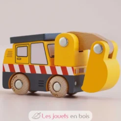 Tractopelle en bois Eddie No 37 jaune - Le Toy Van