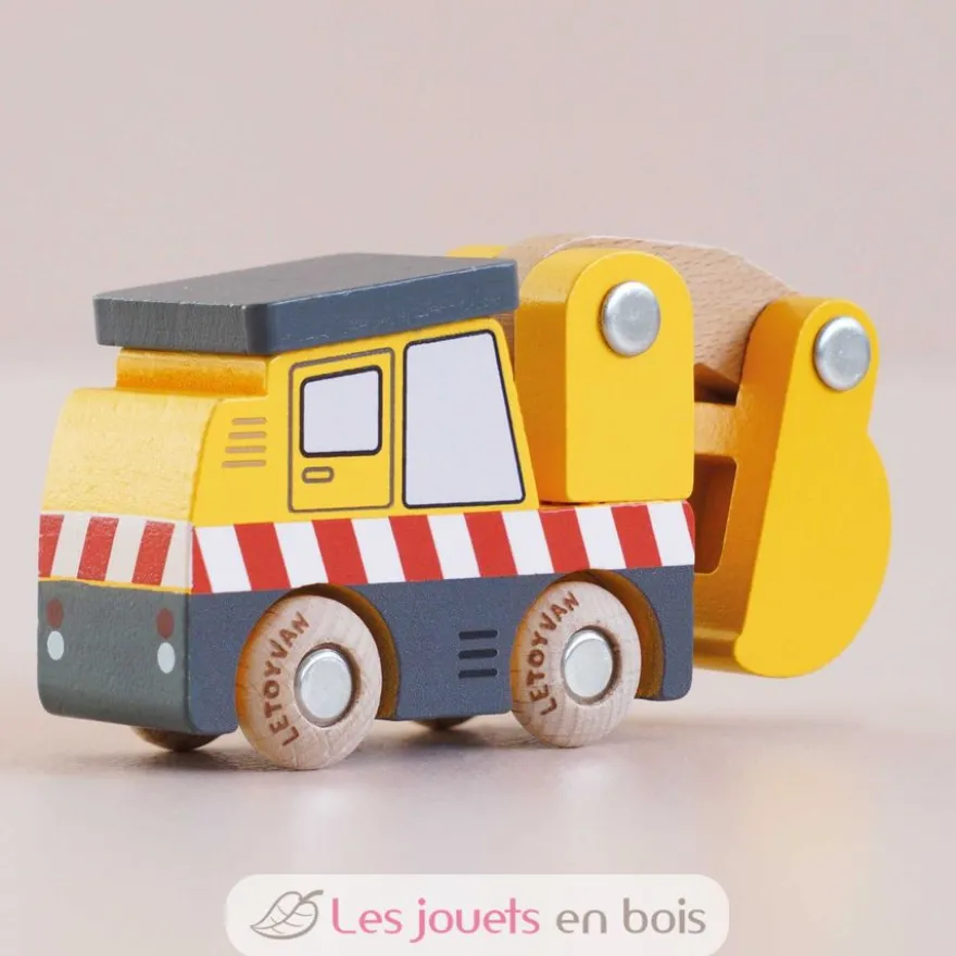 Tractopelle en bois Eddie No 37 jaune - Le Toy Van