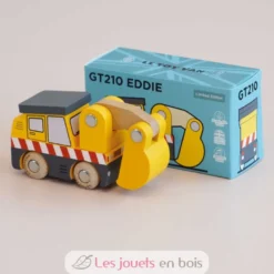 Tractopelle en bois Eddie No 37 jaune - Le Toy Van