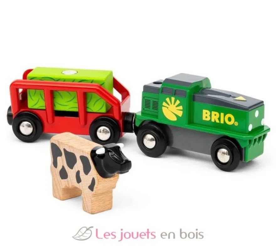 Train de la ferme à pile - Brio