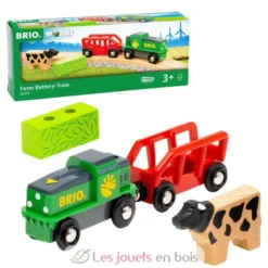 Train de la ferme à pile - Brio