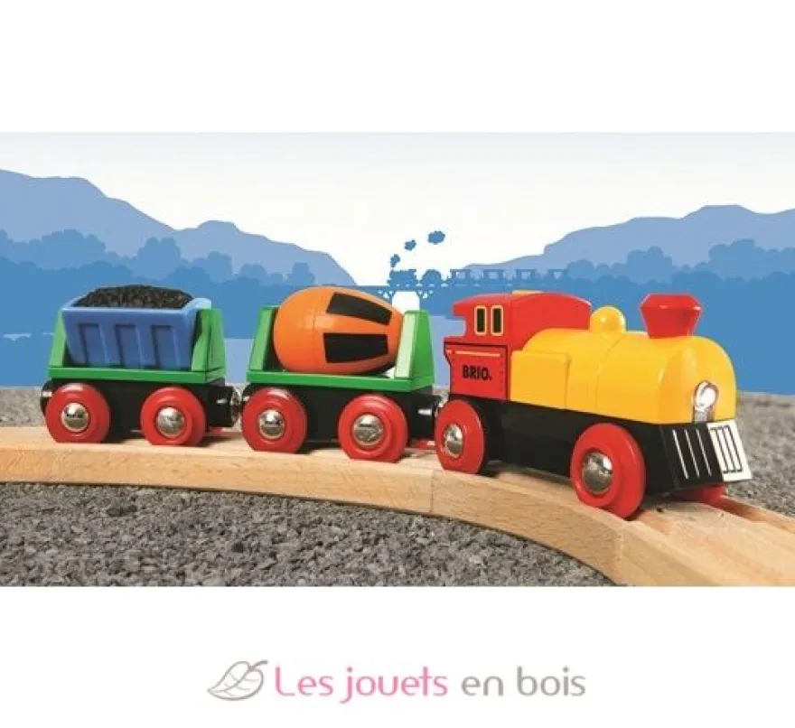 Train de marchandises avec lumière - Brio