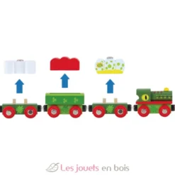 Train en bois Dinosaure - Bigjigs Toys