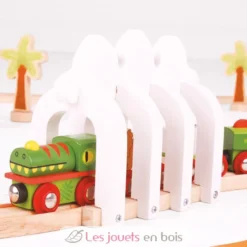 Train en bois Dinosaure - Bigjigs Toys