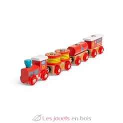 Train en bois Secours Incendie - Bigjigs Toys