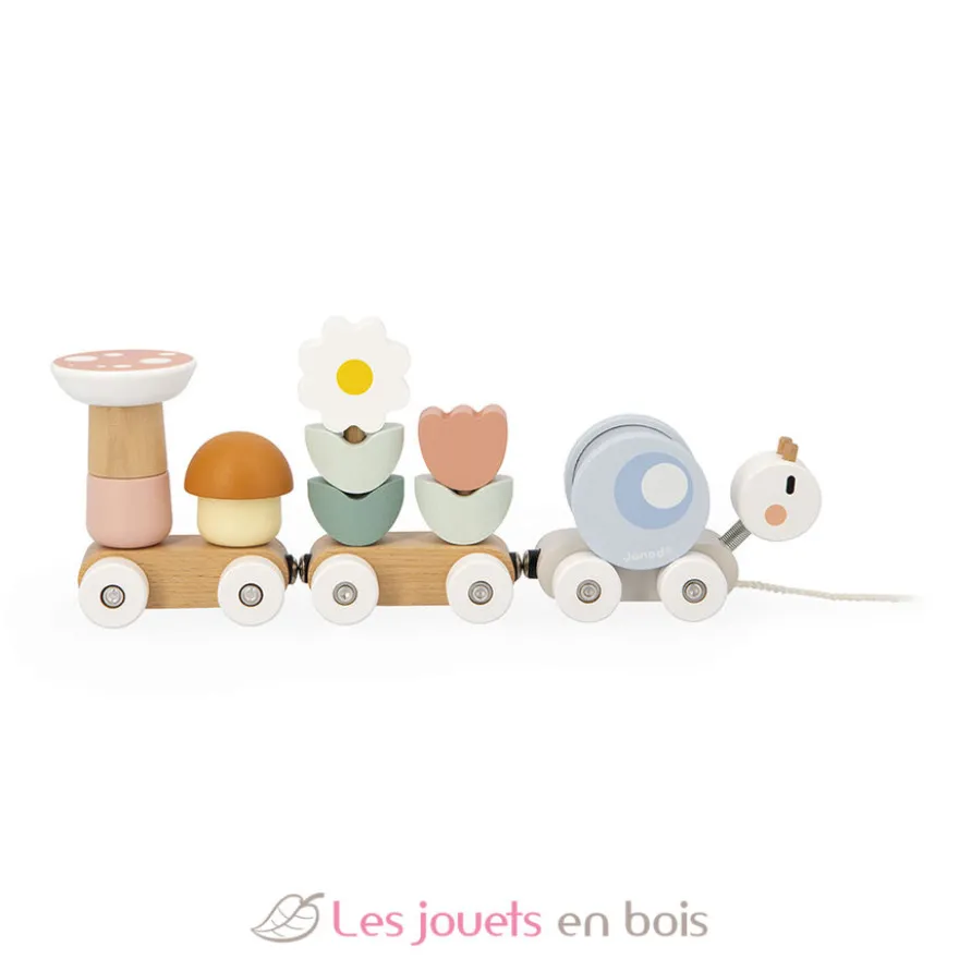 Train escargot à tirer Sweet Cocoon - Janod