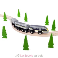 Train Eurostar e320 gris - Bigjigs