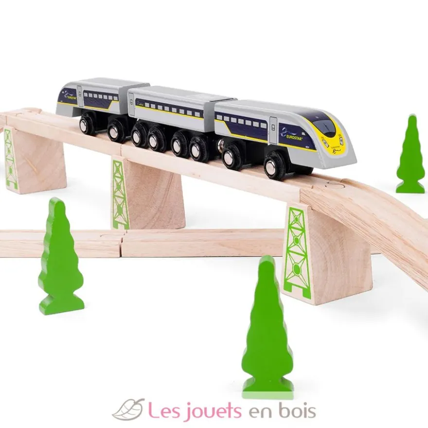 Train Eurostar e320 gris - Bigjigs