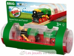 Train à vapeur et tunnel - Brio