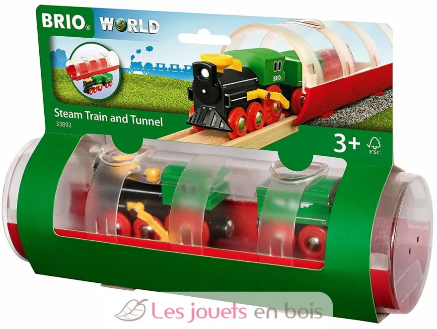 Train à vapeur et tunnel - Brio
