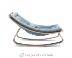 Transat bébé LEVO en noyer - Aruba Blue - Charlie Crane