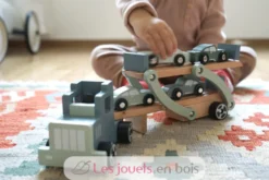 Transporteur de voiture Chicago pastel Small Foot Compagny