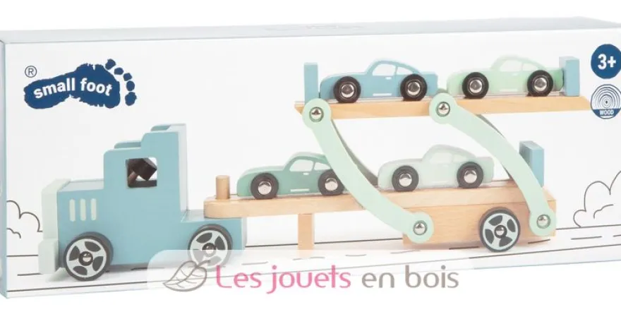 Transporteur de voiture Chicago pastel Small Foot Compagny