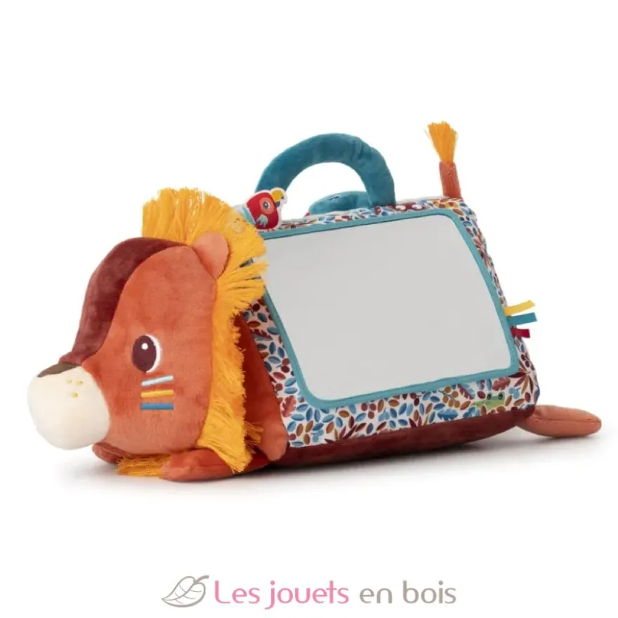 Triangle d'activités en tissu avec miroir Jack le lion - Lilliputiens
