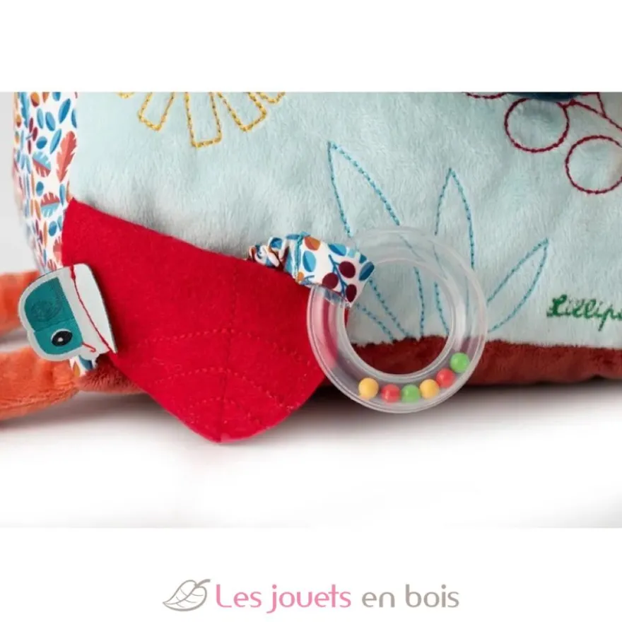 Triangle d'activités en tissu avec miroir Jack le lion - Lilliputiens