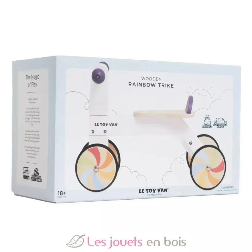 Tricycle en bois arc-en-ciel - Le Toy Van