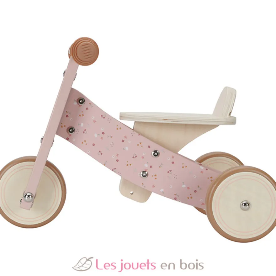 Tricycle en bois rose - Little Dutch
