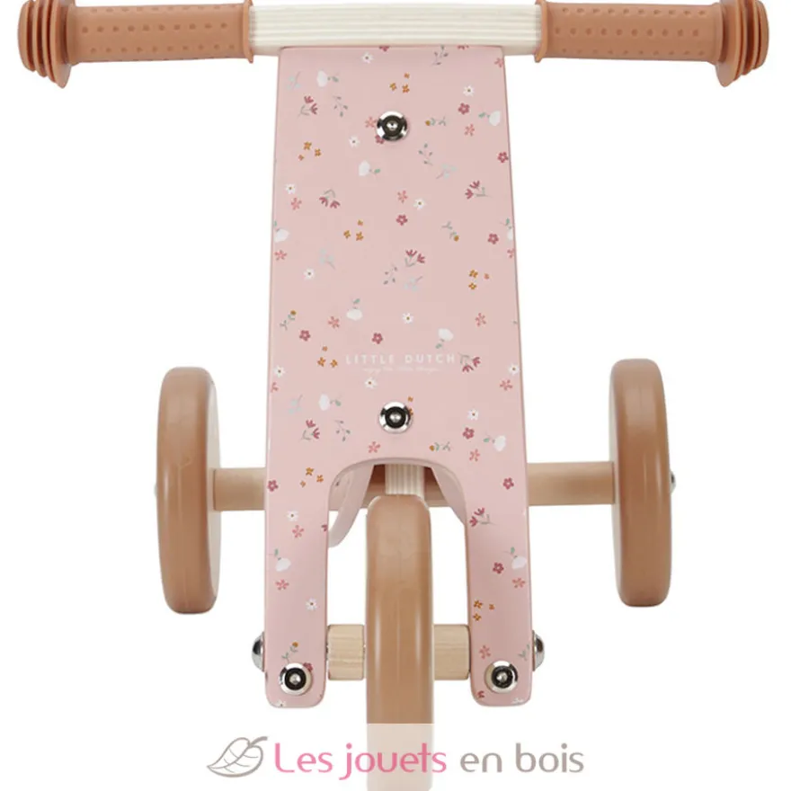 Tricycle en bois rose - Little Dutch