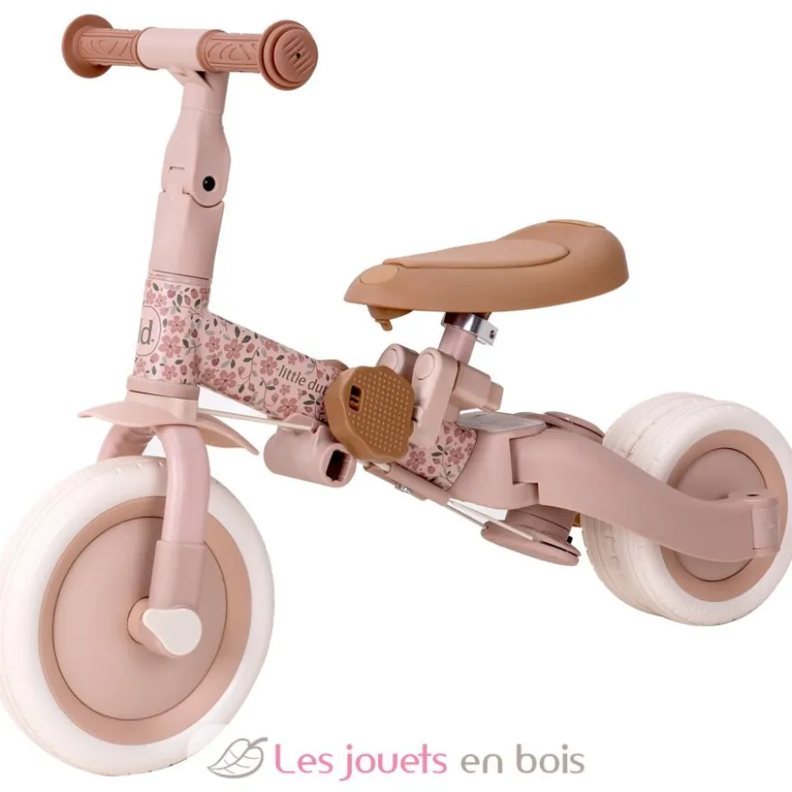 Tricycle 4 en 1 Fairy Floral rose - Little Dutch