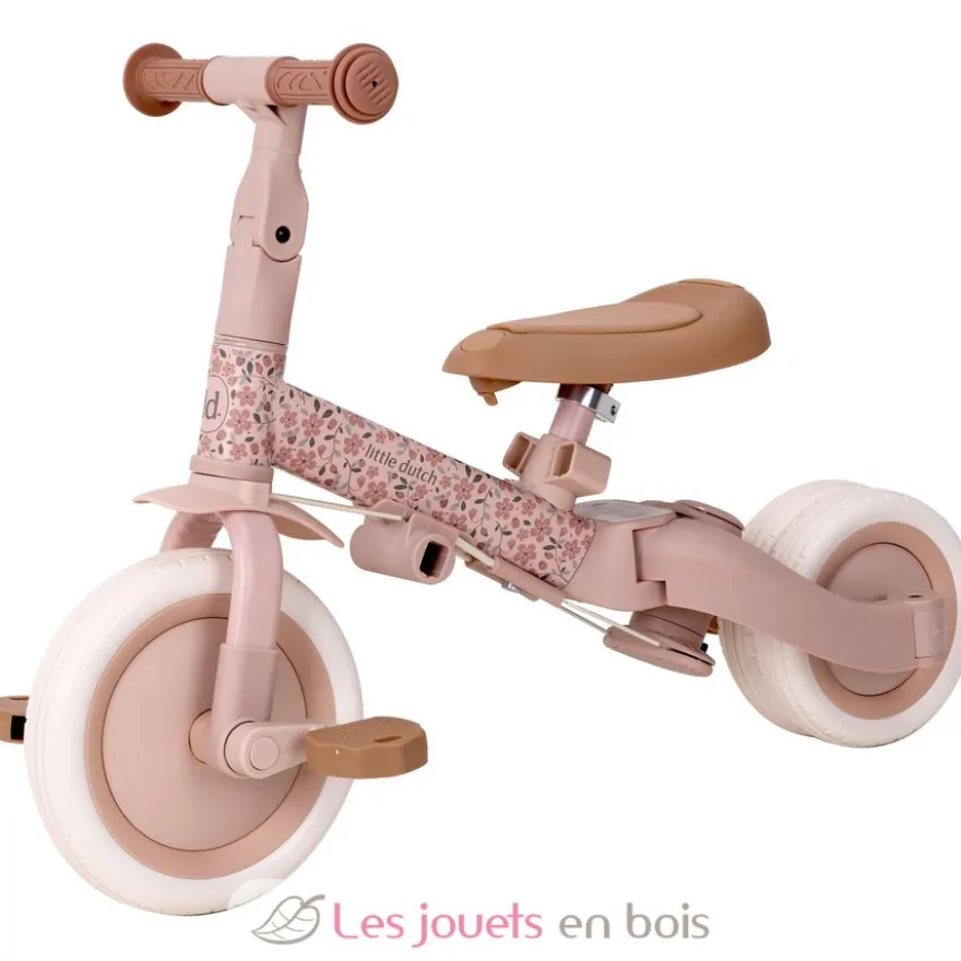 Tricycle 4 en 1 Fairy Floral rose - Little Dutch