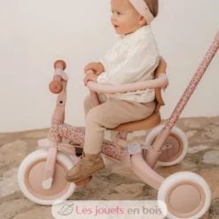Tricycle 4 en 1 Fairy Floral rose - Little Dutch