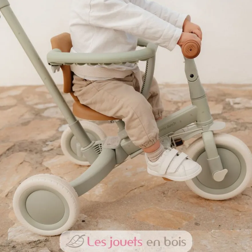Tricycle 4 en 1 Pure Sage vert - Little Dutch