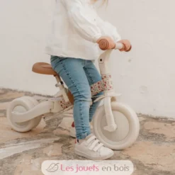 Tricycle 4 en 1 Sunny Flowers blanc crème - Little Dutch