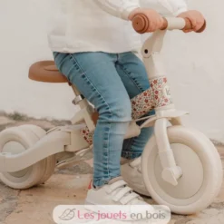 Tricycle 4 en 1 Sunny Flowers blanc crème - Little Dutch