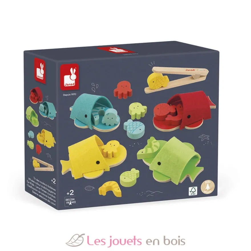 Tri des couleurs baleines - Janod