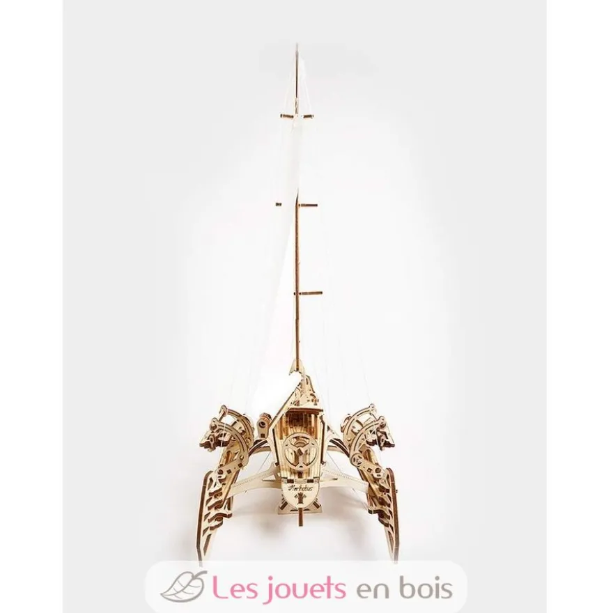 Trimaran Mérihobus - Puzzle 3D mécanique en bois - Ugears
